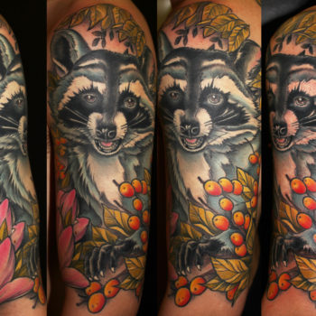 Raccoon Tattoo by George Brown