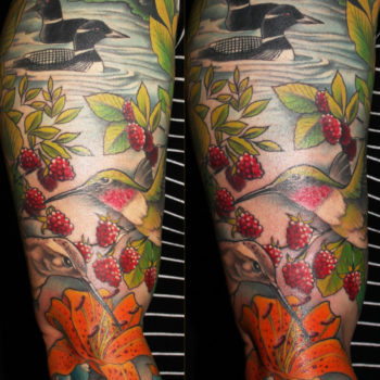 Hummingbirds Tattoo by George Brown