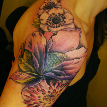 Flowers Tattoo by George Brown