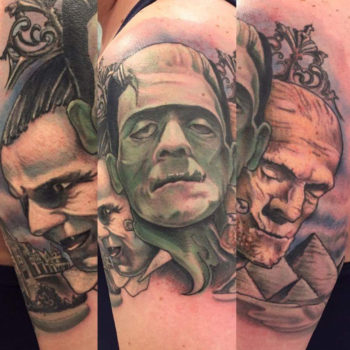 Movie Monster Horror Tattoo by George Brown