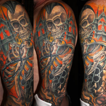 Skeleton Tattoo by George Brown