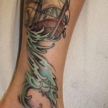 Tall Ship Tattoo by George Brown